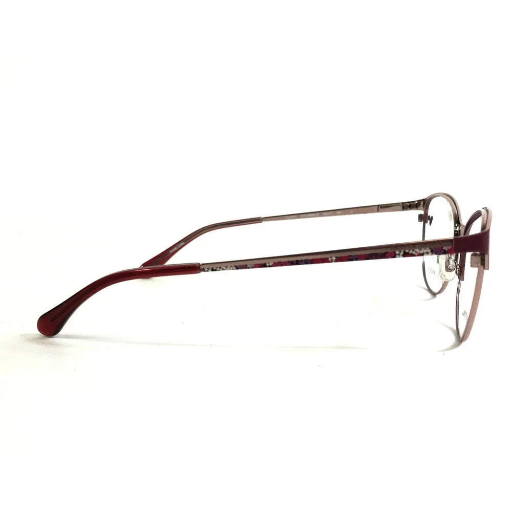 Draper James Eyeglasses Frames DJ5040 604 MERLOT Red Gold Cat Eye 54-17-140